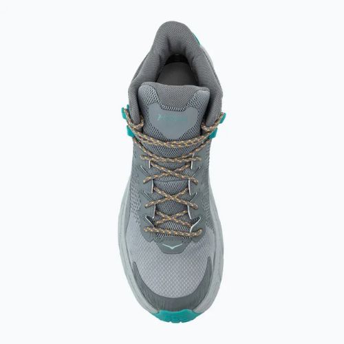 Scarpe da trekking da uomo HOKA Trail Code GTX grigio galattico/acqua elettrica