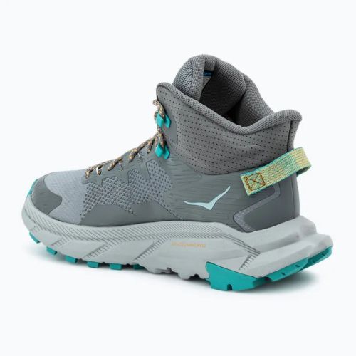 Scarpe da trekking da uomo HOKA Trail Code GTX grigio galattico/acqua elettrica