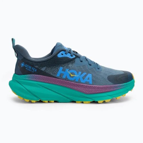 Scarpe da corsa da uomo HOKA Challenger 7 GTX verde acqua/tecnologia