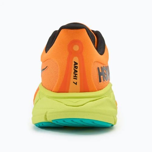Scarpe da corsa da donna HOKA Arahi 7 electric tangerine/nero