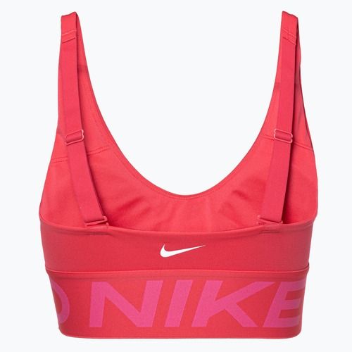 Reggiseno da allenamento Nike Pro Indy Plunge aster rosa/rosa/bianco