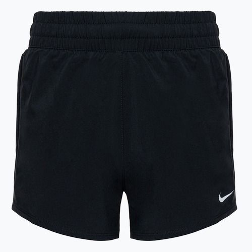 Pantaloncini Nike One a vita alta da bambino nero/bianco
