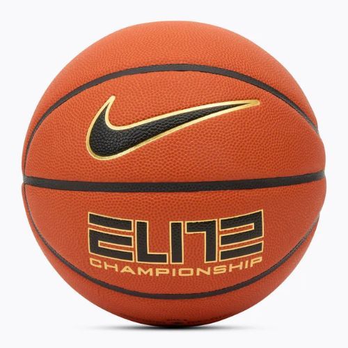 Nike Elite Championship 8P 2.0 sgonfio campo ambra / nero / oro metallico / nero basket dimensioni 6