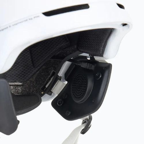 Casco da sci con sistema audio POC Obex Connect idrogeno bianco/arancio fluorescente avip