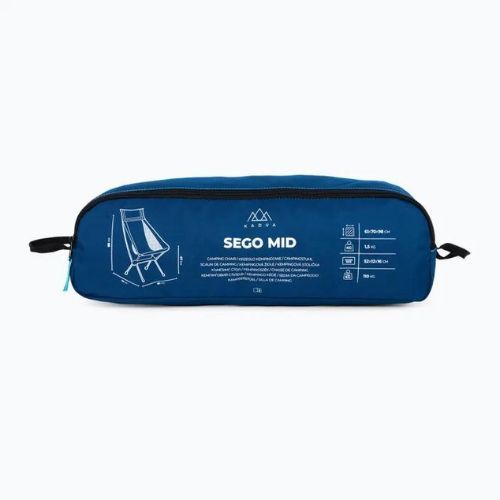 Sedia da campeggio pieghevole KADVA Sego Mid ultraleggero blu