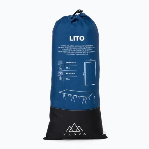 Letto da campeggio KADVA Lito ultraleggero blu