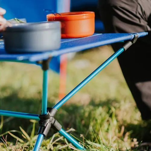 Tavolo da campeggio KADVA Tablo ultraleggero blu
