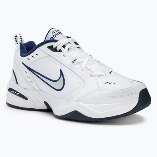 Scarpe da ginnastica da uomo Nike Air Monarch IV bianco / argento metallico