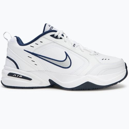 Scarpe da ginnastica da uomo Nike Air Monarch IV bianco / argento metallico