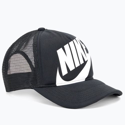 Berretto da baseball Nike Rise Structured Trucker per bambini nero / nero / bianco