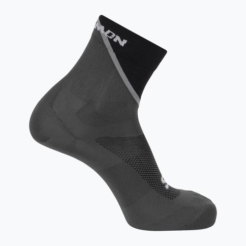 Salomon Pulse Ankle calzini da corsa nero/ monumento/ magnete