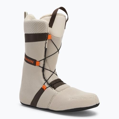 Salomon Launch Boa SJ Scarponi da snowboard da uomo giorno di pioggia/birra/arancio vivo