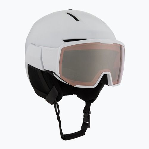 Casco da sci Salomon Osmo bianco/flash tonic arancione