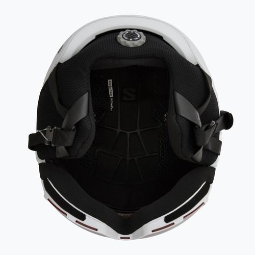 Casco da sci Salomon Osmo bianco/flash tonic arancione