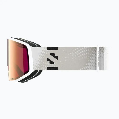 Occhiali da sci Salomon Sentry Pro Sigma bianco/rosso papavero