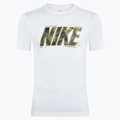 Maglietta da allenamento Nike Dri-Fit Fitness da uomo, bianco