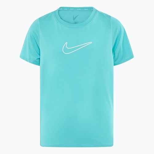 Maglietta Nike One Dri-Fit verde gelo/bianco da bambino