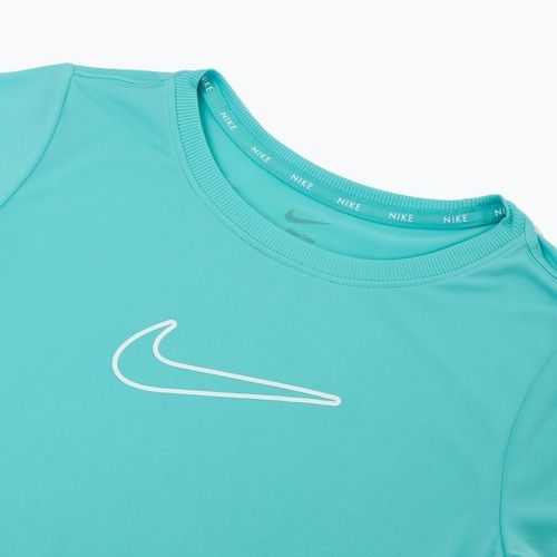 Maglietta Nike One Dri-Fit verde gelo/bianco da bambino
