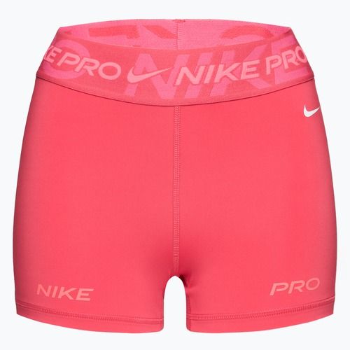 Pantaloncini da allenamento Nike Pro Mid Rise 3" donna aster rosa/pinksicle/hot punch/bianco