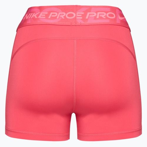 Pantaloncini da allenamento Nike Pro Mid Rise 3" donna aster rosa/pinksicle/hot punch/bianco