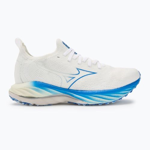 Scarpe da corsa da donna Mizuno Wave Neo Wind bianco/argento/blu-peace