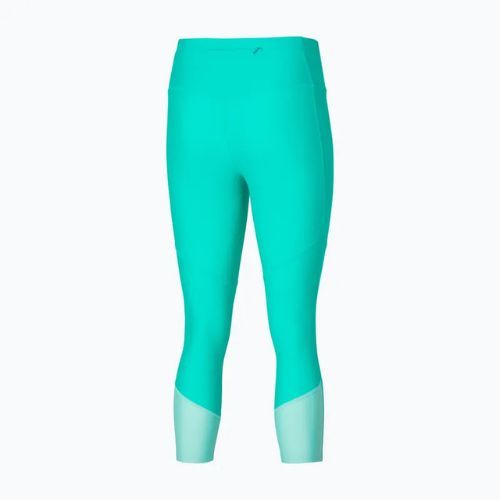 Leggings donna Mizuno Impulse Core 3/4 blu turchese