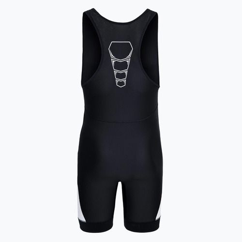 Tuta da uomo Nike Grappler Elite Singlet nero/bianco