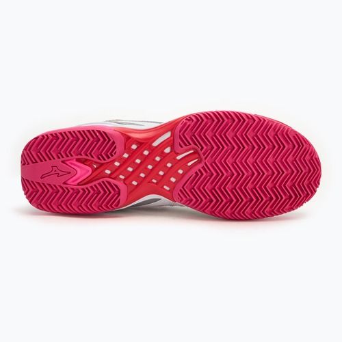 Scarpe da tennis da donna Mizuno Wave Exceed Tour 6 CC bianco/rosso radiante/tinta unita