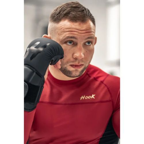 Rashguard a manica lunga da uomo HOOK FIGHTING Base rosso