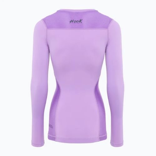 Rashguard manica lunga donna HOOK FIGHTING Base viola