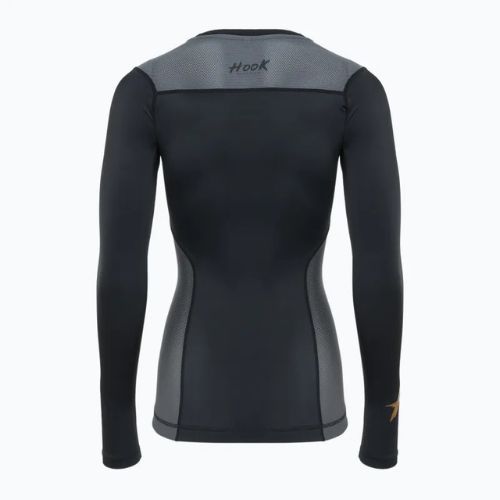 Rashguard a manica lunga da donna HOOK FIGHTING Base nero