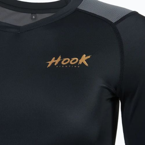 Rashguard a manica lunga da donna HOOK FIGHTING Base nero