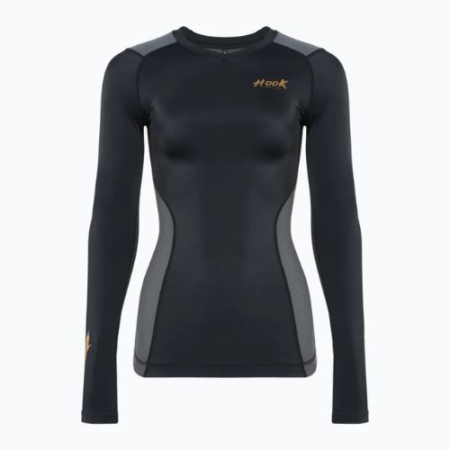 Rashguard a manica lunga da donna HOOK FIGHTING Base nero