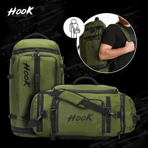 Zaino/borsa 2in1 HOOK FIGHTING Camp Duffel Bag 41 l verde