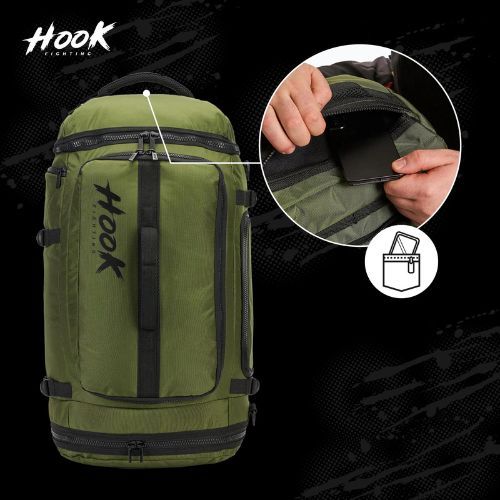 Zaino/borsa 2in1 HOOK FIGHTING Camp Duffel Bag 41 l verde