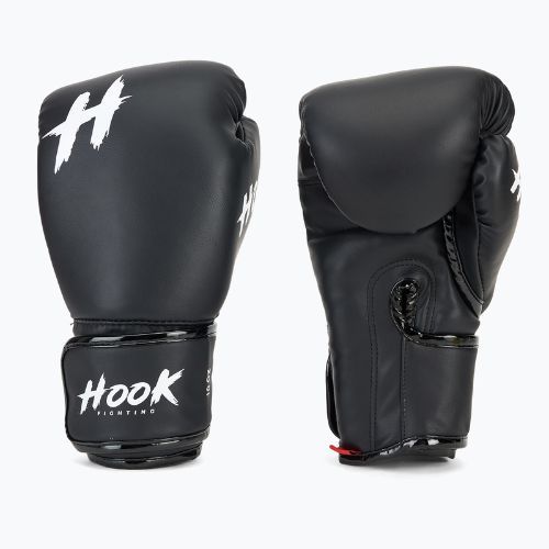 Guanti da boxe HOOK FIGHTING Ready To Spar con protezione per le mani, nero