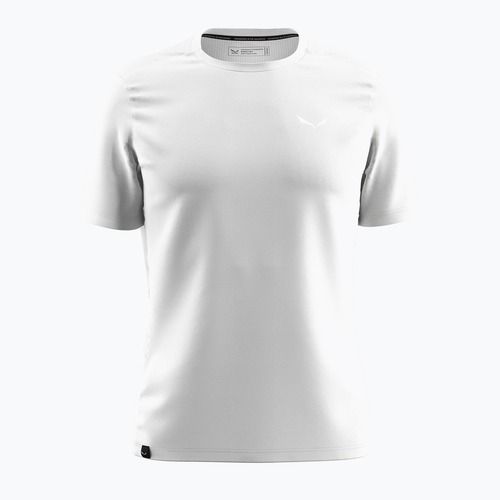 Maglietta Salewa Puez HYB Dry da uomo, bianco