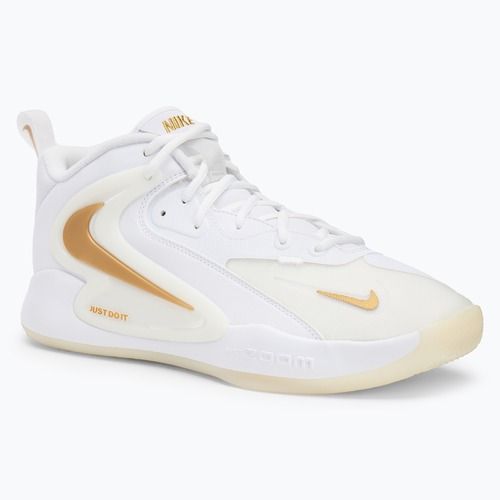 Nike React Hyperset 2 scarpe da pallavolo bianco/bianco/oro metallico