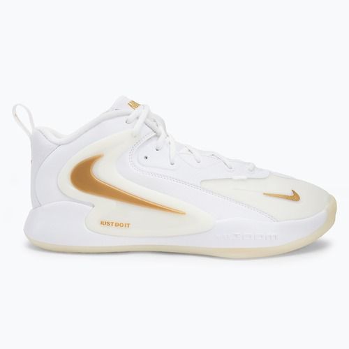 Nike React Hyperset 2 scarpe da pallavolo bianco/bianco/oro metallico