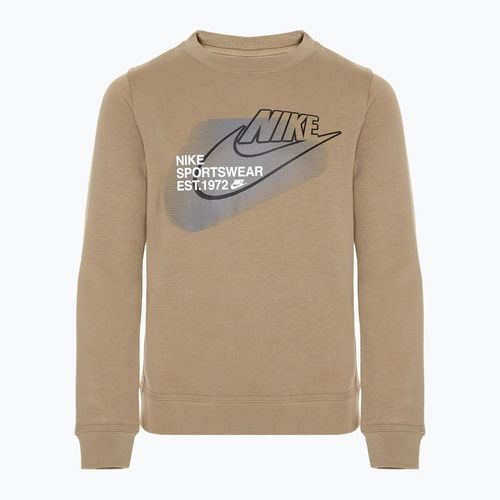 Felpa da bambino Nike Sportswear Standard Issue Crew-Neck color cachi