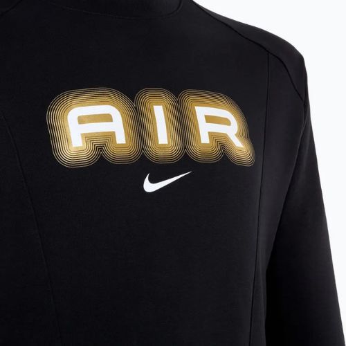 Felpa Nike Sportstwear Air Crew-Neck uomo nero/oro metallizzato
