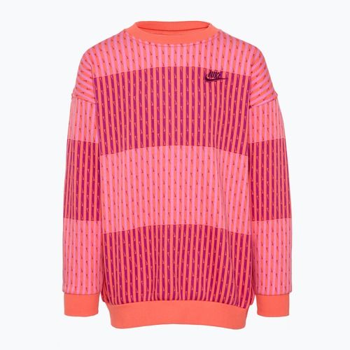 Felpa da bambino Nike Sportswear Club Fleece light wild mango/light wild mango/hot fuchsia
