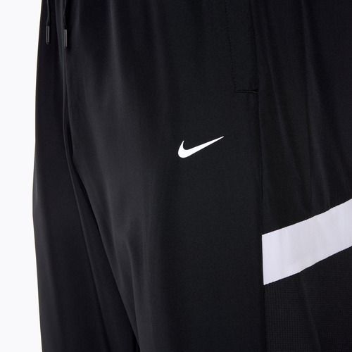 Pantaloni da basket da uomo Nike Icon Woven nero/nero/bianco/bianco