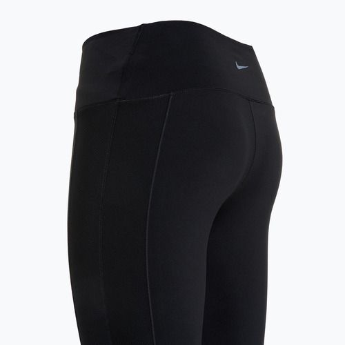 Leggings donna Nike One Wrap a vita alta 7/8 nero/grigio freddo