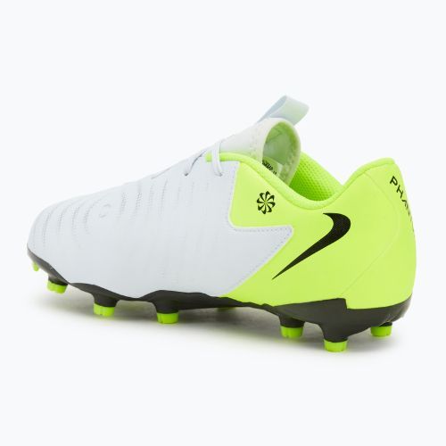 Nike Phantom GX 2 Academy FG/MG argento metallico/volt/nero scarpe da calcio per bambini