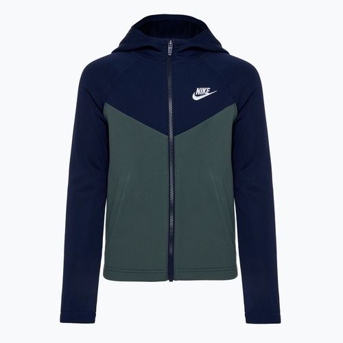 Tuta Nike Sportswear da bambino ossidiana/verde vintage/ossidiana/bianco