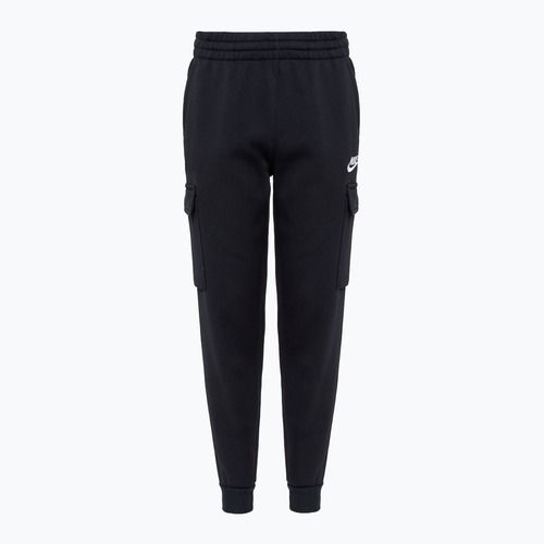 Pantaloni da bambino Nike Sportswear Club Fleece nero/nero/bianco