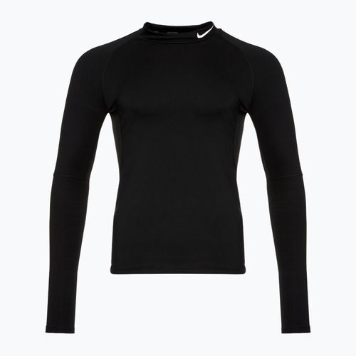 Maglia a maniche lunghe da allenamento Nike Pro Dri-Fit Warm bianco/nero da uomo