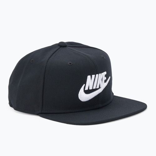Cappello da baseball Nike Dri-Fit Pro Structured Futura da bambino, nero/bianco/bianco