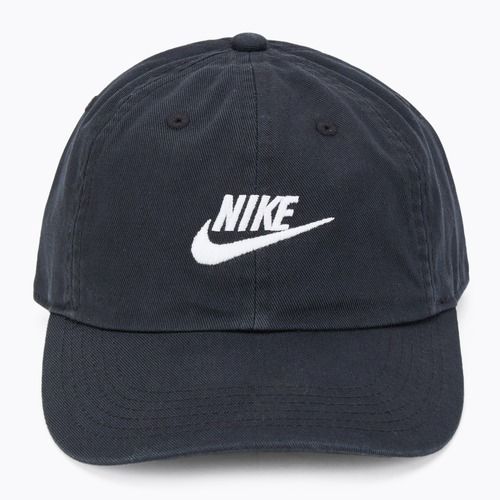 Berretto da baseball Nike Club Unstructured Futura Wash bianco/nero per bambini